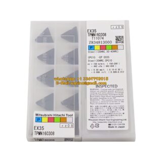 Original HITACHI TPMN160308 Carbide Insert - Triangle (10 PCS) EX35 TPMN160308 EX35