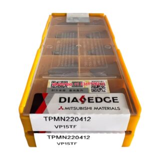 Original Mitsubishi TPMN220412 VP15TF Carbide Insert - Triangle | Steel, Stainless Steel (10 PCS)