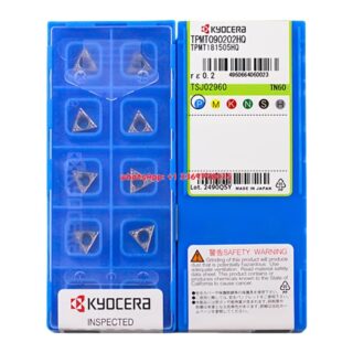 Original Kyocera TPMT090204-HQ TN610 Carbide Turning Insert - Triangle (10 PCS)