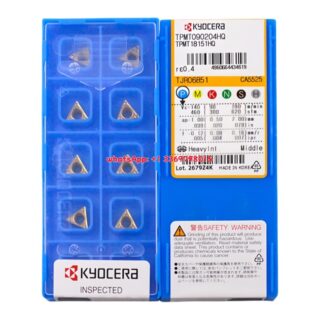 Original Kyocera TPMT090204-HQ CA6525 Carbide Turning Insert - Triangle | Steel (10 PCS)