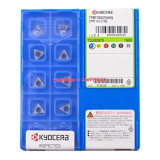 Original Kyocera TPMT090204-HQ TN620 Carbide Turning Insert - Triangle | Steel (10 PCS)