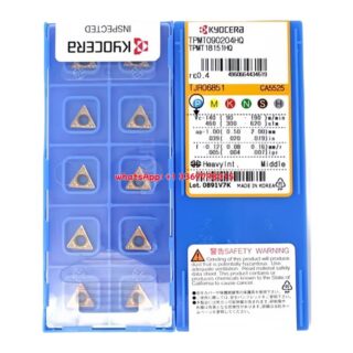 Original Kyocera TPMT090204HQ CA5525 Carbide Insert - Triangle | Steel (10 PCS)