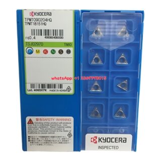 Original Kyocera TPMT090204HQ Carbide Insert - Triangle (10 PCS) TN60 TPMT090204HQ TN60
