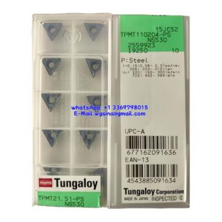 Original Tungaloy TPMT110204-PS NS530 Carbide Insert - Triangle (10 PCS)