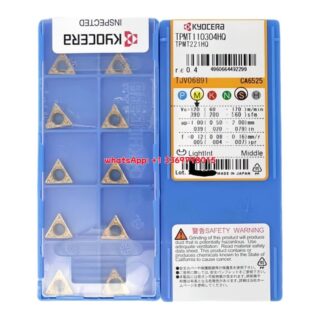 Original Kyocera TPMT110304HQ CA6525 Carbide Insert - Triangle | Steel (10 PCS)