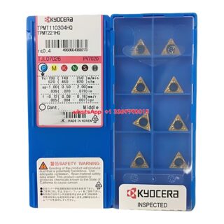 Original Kyocera TPMT110304HQ PV7020 Carbide Insert - Triangle | Stainless Steel (10 PCS)