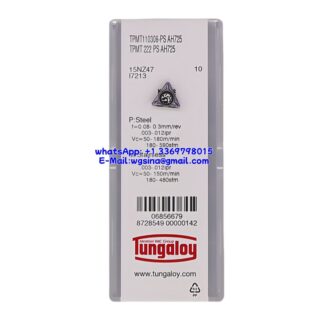 Original Tungaloy TPMT110308-PS-AH725 AH725 Carbide Insert - Triangle | Stainless Steel & More (10 PCS)