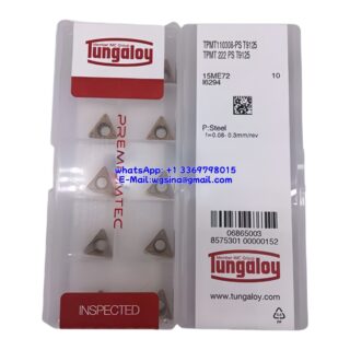 Original Tungaloy TPMT110308-PS T9125 Carbide Insert - Triangle | Steel (10 PCS)