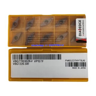 Original Mitsubishi VBGT110302R-F VP15TF Carbide Insert - Diamond 35° | Steel, Stainless Steel (10 PCS)