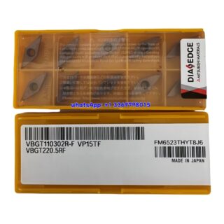 Original Mitsubishi VBGT110302R-F VP15TF Carbide Insert - Diamond 35° | Steel & More (10 PCS)