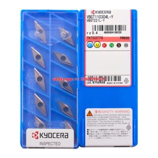 Original Kyocera VBGT110304L-Y PR930 Carbide Insert - Diamond 35° (10 PCS)