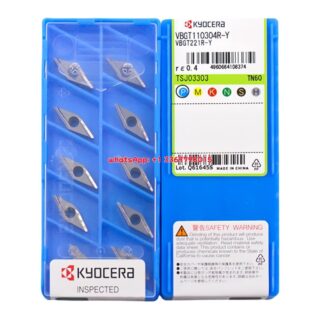 Original Kyocera VBGT110304R-Y Carbide Insert - Diamond 35° (10 PCS) TN60 VBGT110304R-Y TN60