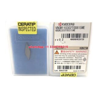 Original Kyocera VBGW110302T00815ME Carbide Insert - Diamond 35° (10 PCS) KBN25M VBGW110302T00815ME KBN25M