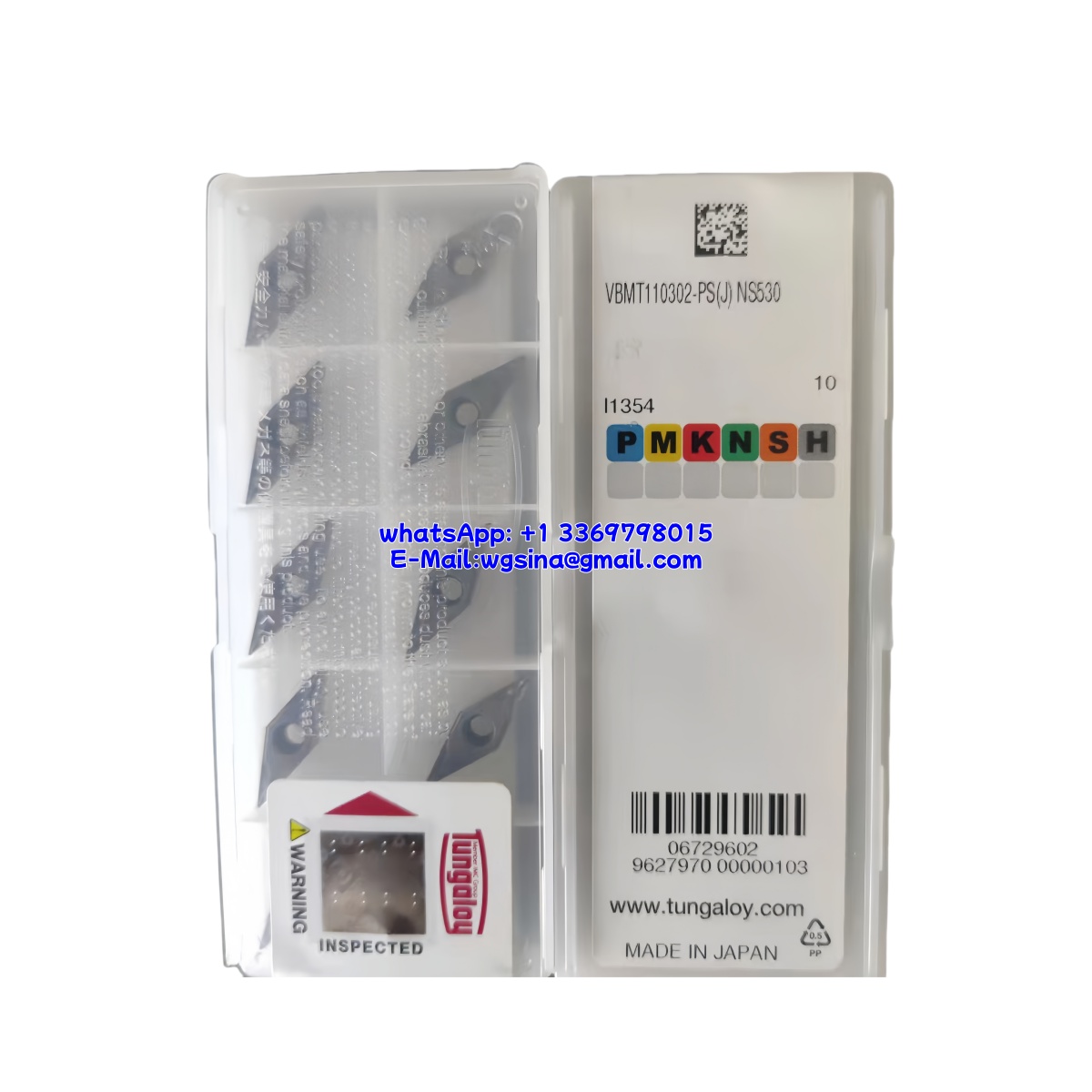 Tungaloy VBMT110302-PS NS530 Carbide Insert - Diamond 35° (10 PCS)