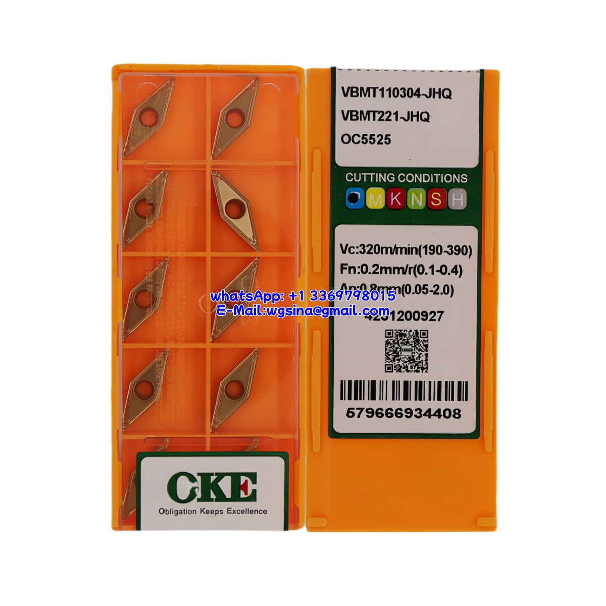 CNC VBMT110304-JHQ OC5525 Carbide Insert - Diamond 35° | Steel & More (10 PCS)