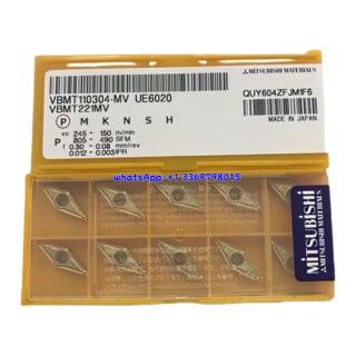 Original Mitsubishi VBMT110304-MV UE6020 Carbide Insert - Diamond 35° | Steel & More (10 PCS)