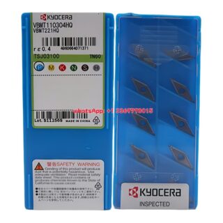Original Kyocera VBMT110304HQ Carbide Insert - Diamond 35° (10 PCS) TN60 VBMT110304HQ TN60