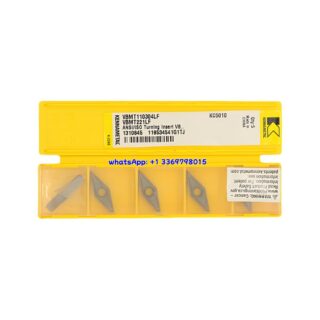 Original Kennametal VBMT110304LF KC5010 Carbide Insert - Diamond 35° | Steel (10 PCS)
