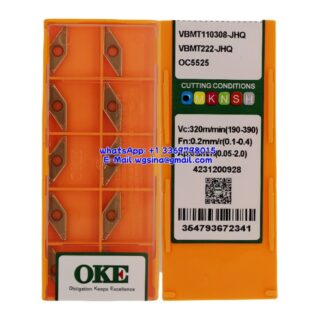 Original OKE VBMT110308-JHQ OC5525 Carbide Insert - Diamond 35° (10 PCS)