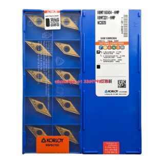 Original Korloy VBMT160404-HMP NC3020 Carbide Turning Insert - Diamond 35° | Cast Iron (10 PCS)