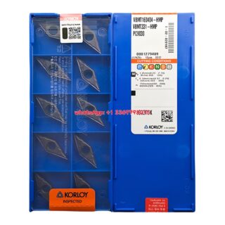 Original Korloy VBMT160404-HMP PC9030 Carbide Turning Insert - Diamond 35° | Steel, Stainless Steel (10 PCS)