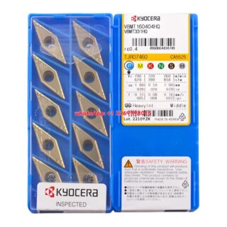 Original Kyocera VBMT160404-HQ CA5525 Carbide Insert - Diamond 35° | Steel (10 PCS)