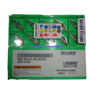 Original Mitsubishi VBMT160404-MV NX2525 Carbide Insert - Diamond 35° | Steel (10 PCS)