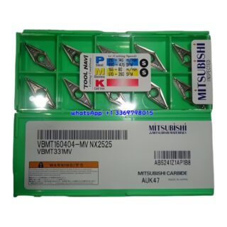 Original Mitsubishi VBMT160404-MV NX2525 Carbide Insert - Diamond 35° | Steel & More (10 PCS)