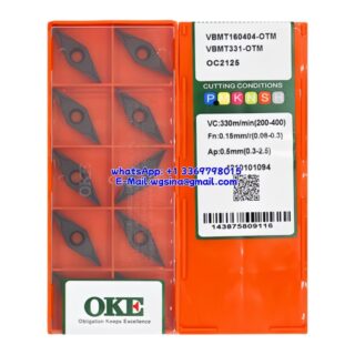Original OKE VBMT160404-OTM OC2125 Carbide Insert - Diamond 35° (10 PCS)