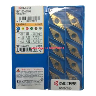 Original Kyocera VBMT160404HQ CA5525 Carbide Insert - Diamond 35° | Steel (10 PCS)