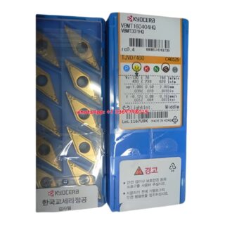Original Kyocera VBMT160404-HQ CA6525 Carbide Turning Insert - Diamond 35° | Steel (10 PCS)