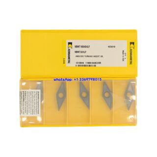 Original Kennametal VBMT160404LF KC5010 Carbide Insert - Diamond 35° | Steel (10 PCS)