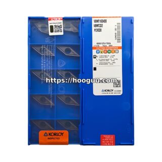 Original Korloy VBMT160408 PC9030 Carbide Turning Insert - Diamond 35° | Steel, Stainless Steel