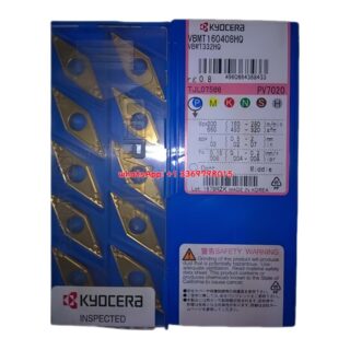 Original Kyocera VBMT160408-PP PV720 Carbide Turning Insert - Diamond 35° (10 PCS)
