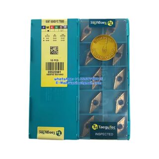 Original TaeguTec 160408 TT9080 Carbide Insert | Stainless Steel & More (10 PCS) VBMT VBMT 160408 PC TT9080