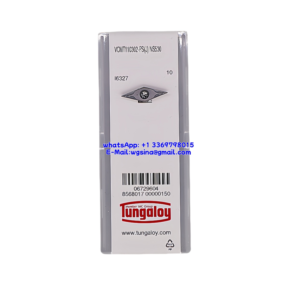 Tungaloy VCMT110302-PS-NS530 NS530 Carbide Insert - Diamond 35° (10 PCS)