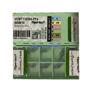 Original Walter VCMT110304-PF4 Carbide Turning Insert - Diamond 35° (10 PCS) WSM10 VCMT110304-PF4 WSM10