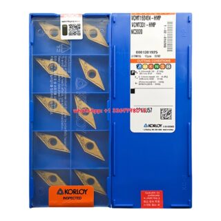 Original Korloy VCMT160404-HMP NC3020 Carbide Turning Insert - Diamond 35° | Cast Iron (10 PCS)