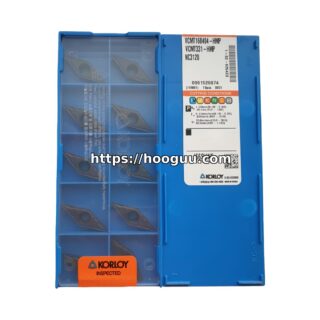 Original Korloy VCMT160404-HMP NC3120 Carbide Turning Insert - Diamond 35° | Steel & More
