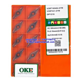 Original OKE VCMT160404-OTM OP1215 Carbide Insert - Diamond 35° (10 PCS)
