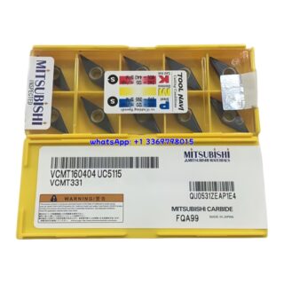 Original Mitsubishi VCMT160404 UC5115 Carbide Insert - Diamond 35° | Steel & More (10 PCS)