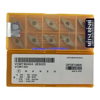 Original Mitsubishi VCMT160404 UE6020 Carbide Insert - Diamond 35° | Steel & More (10 PCS)