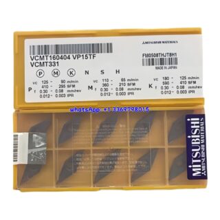 Original Mitsubishi VCMT160404 VP15TF Carbide Insert - Diamond 35° | Steel & More (10 PCS)