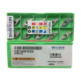 Original Mitsubishi VCMT160408 NX2525 Carbide Insert - Diamond 35° | Steel (10 PCS)