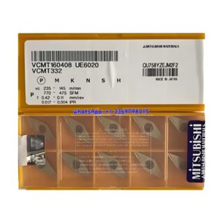 Original Mitsubishi VCMT160408 UE6020 Carbide Insert - Diamond 35° (10 PCS)