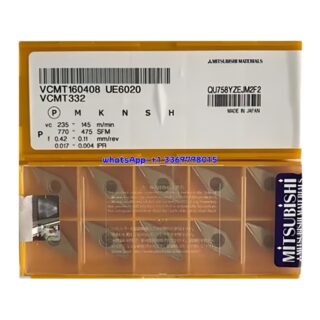 Original Mitsubishi VCMT160408 UE6020 Carbide Insert - Diamond 35° | Steel & More (10 PCS)