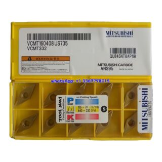 Original Mitsubishi VCMT160408 US735 Carbide Insert - Diamond 35° | Steel & More (10 PCS)