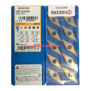 Original Kyocera VCMT160408-HQ CA5525 Carbide Turning Insert - Diamond 35° | Steel (10 PCS)