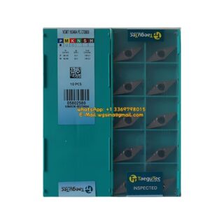 Original TaeguTec 160408 TT9080 Carbide Insert | Stainless Steel & More (10 PCS) VCMT VCMT 160408 PC TT9080