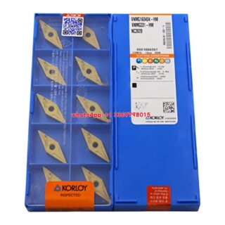 Original Korloy VNMG160404-HM NC3020 Carbide Turning Insert - Diamond 35° | Cast Iron (10 PCS)